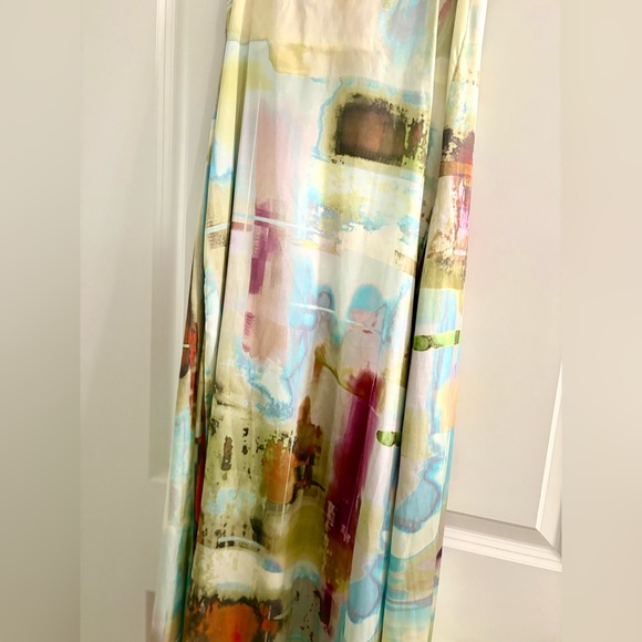 Nicole Miller Multicolor Abstract Maxi Dress 👗 - Picture 6 of 8